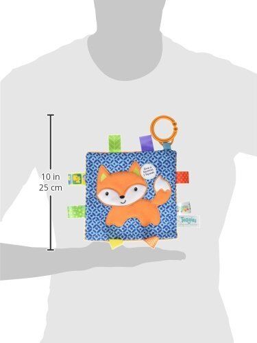 Taggies Crinkle Me Soother and Activity Toy, Fox, 6 x 6"