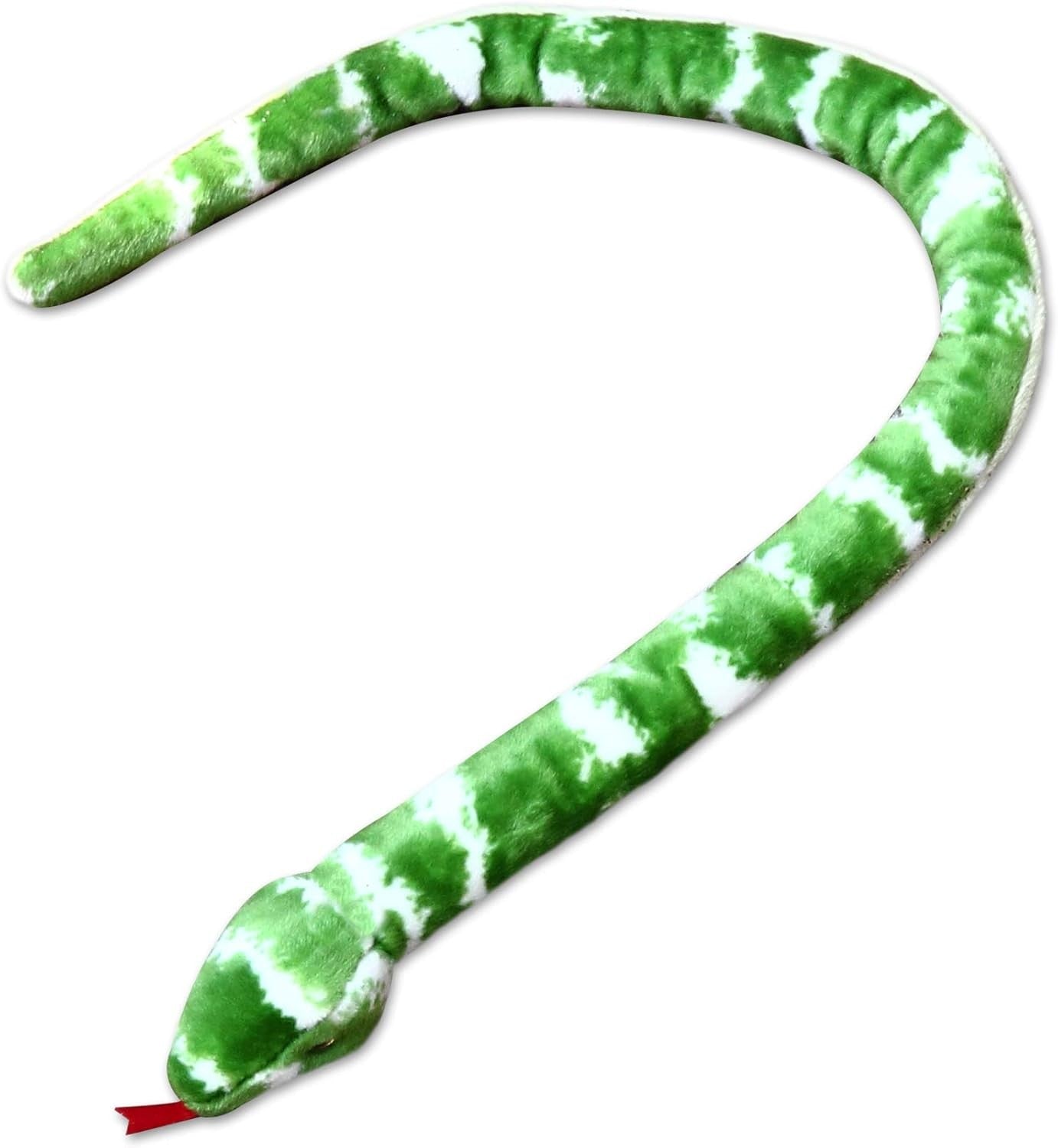 Aurora® Realistic Snake Emerald Tree Boa Snake Stuffed Animal, 50 in
