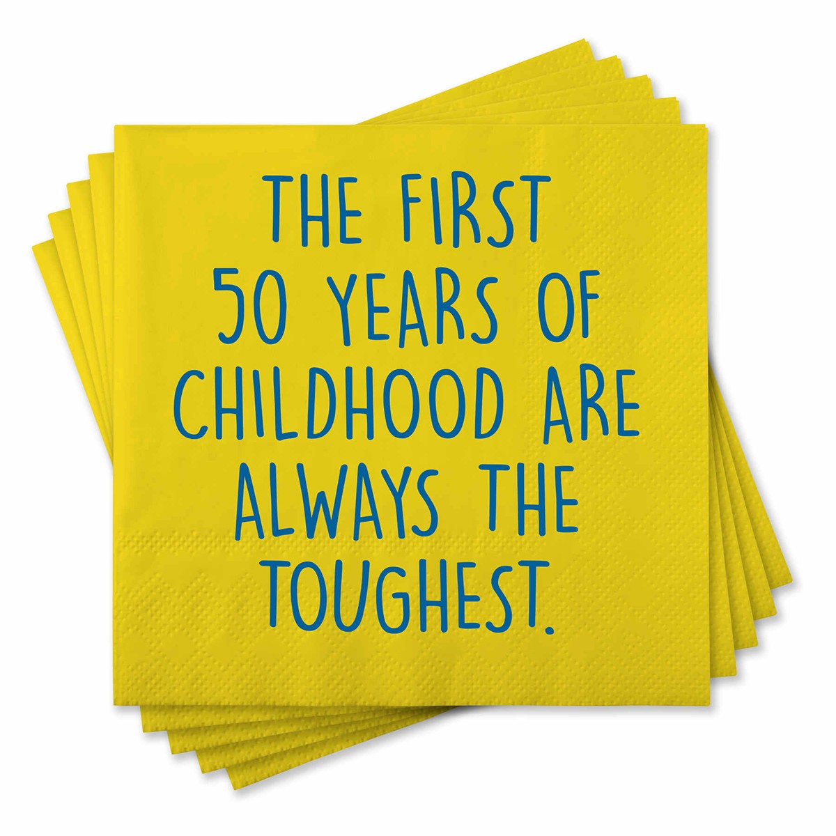Chris's Stuff Decorative Beverage Paper Napkins, Set of 25, First 50 Years Tough