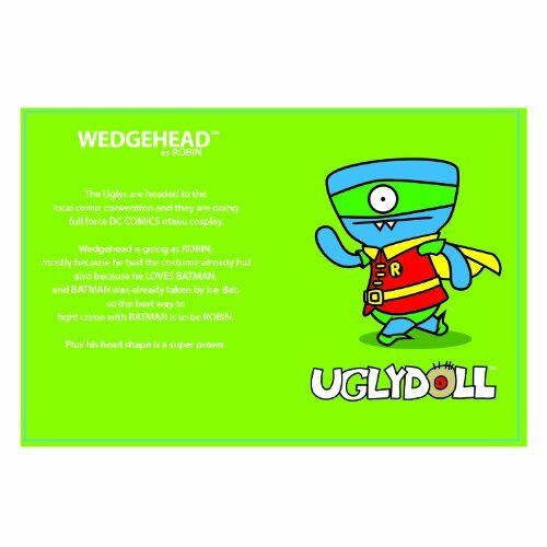 Uglydoll DC Comics Wedgehead as Robin Plush Stuffed Animal Toy, 11 inches