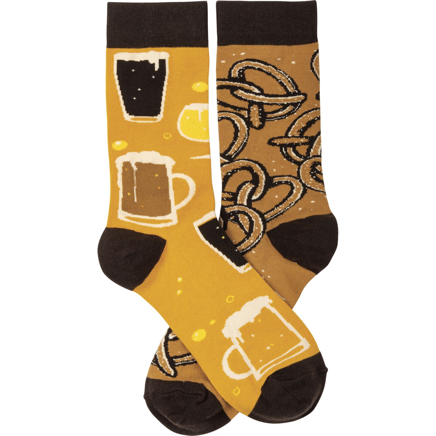Primitives by Kathy Socks - Socks - Beer & Pretzels, One Size Fits Most