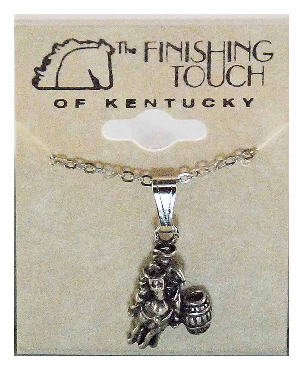 Finishing Touch Barrel Racer Fashion Necklace - Silver - 1"