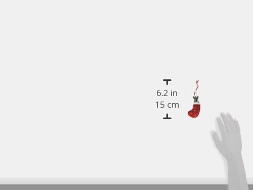 E&S Pets orn222-9 Santa's Little Pals Christmas Ornaments Silver Tabby Cat