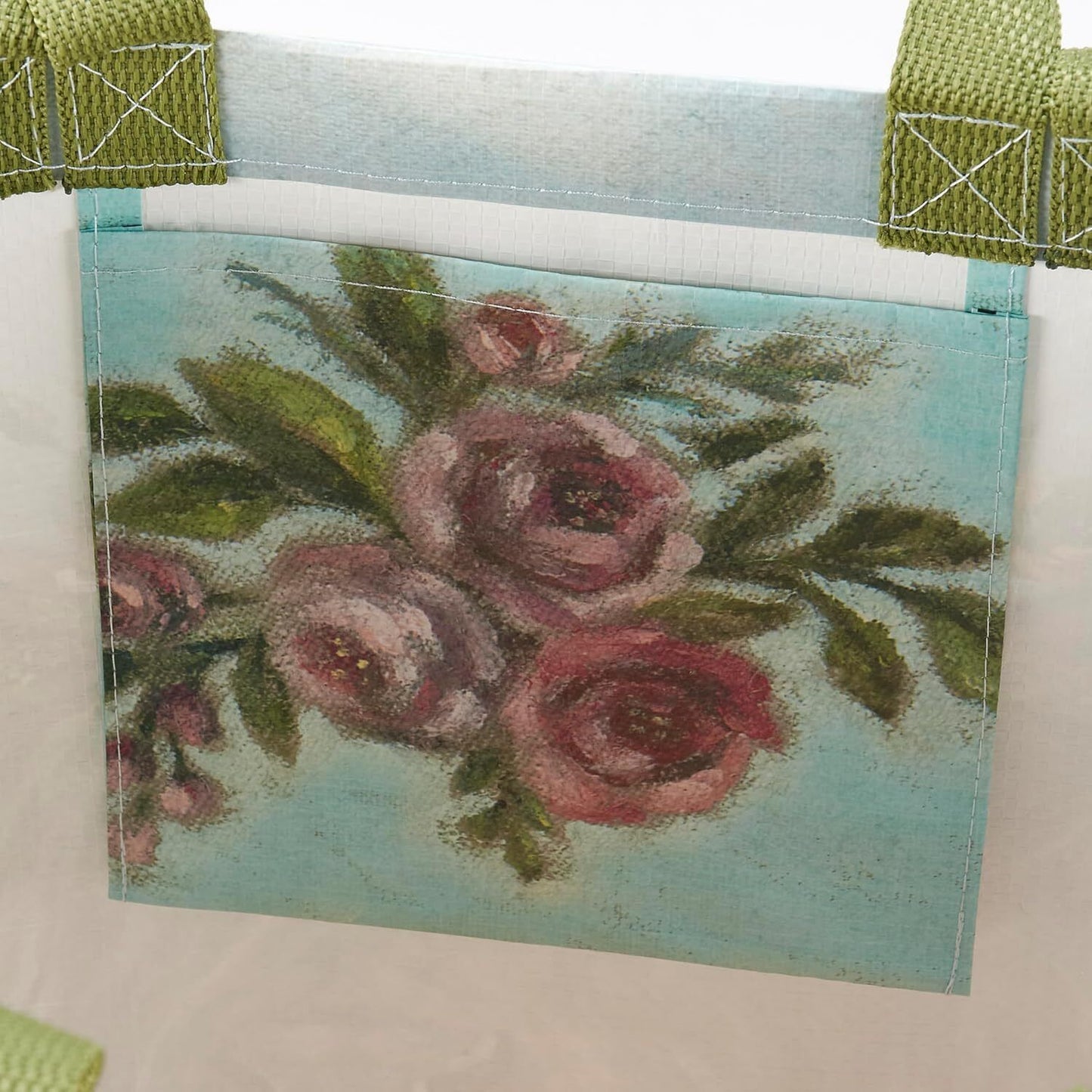 Primitives By Kathy Market Tote - Floral Highland Market Tote, 15 x 15 x 6"
