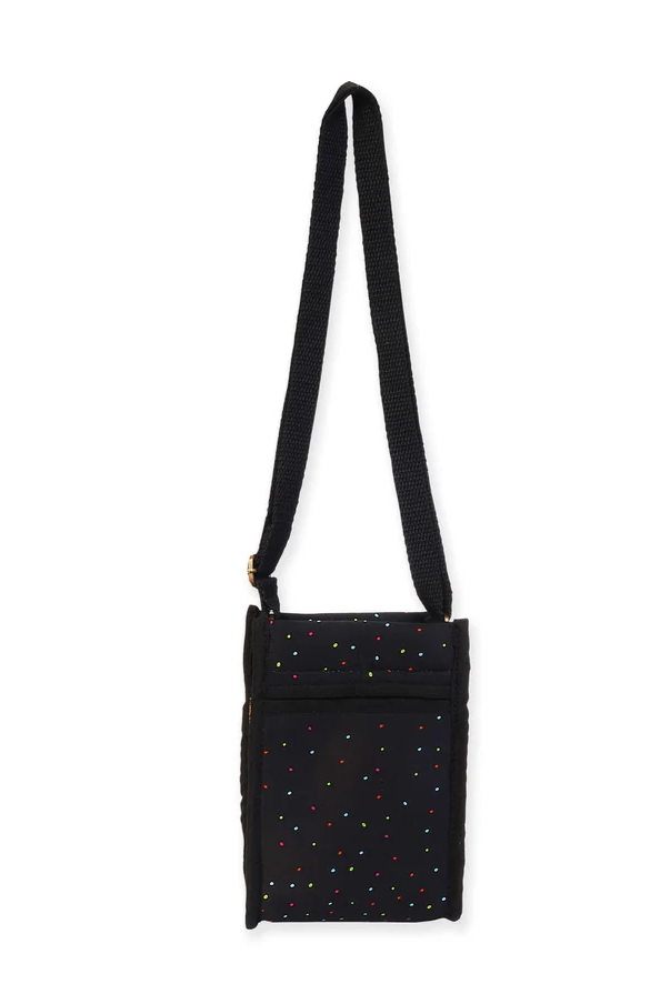 Sun'N'Sand Laurel Burch Midnight Mares Neoprene Crossbody, 4.75 x 2 x 6.5"