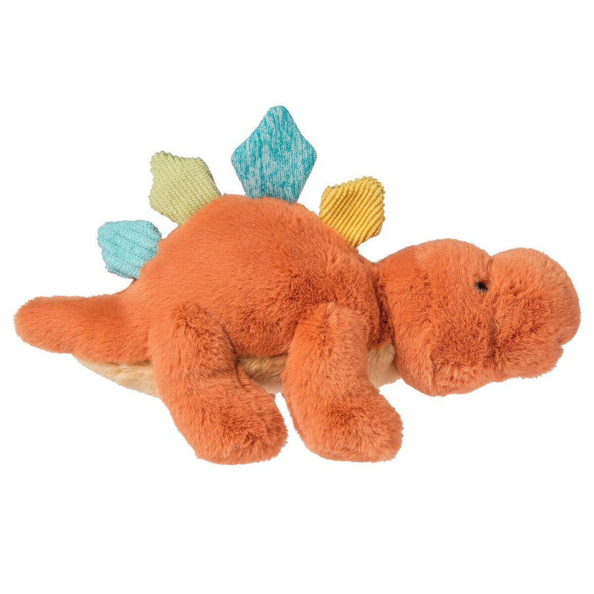 Mary Meyer Stuffed Animal Soft Toy, Little Fossil, Orange Stegosaurus, 6"
