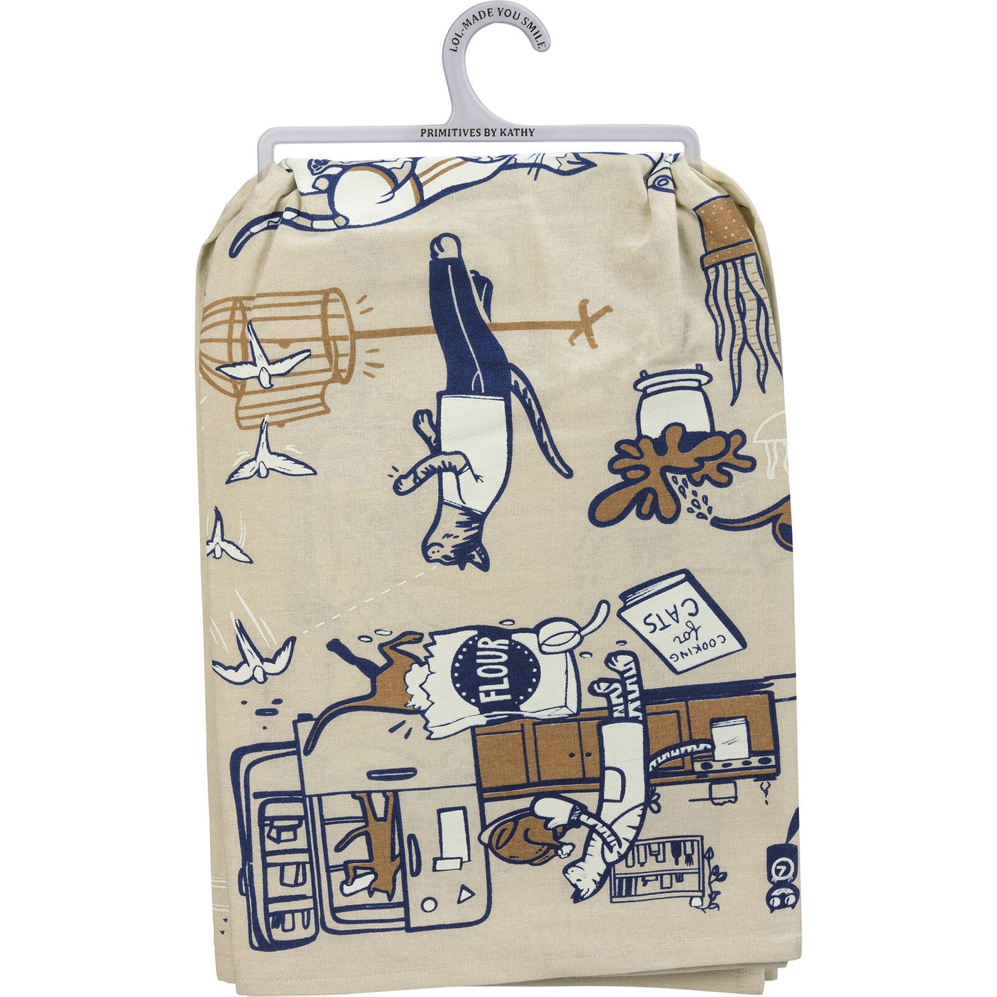 Primitives by Kathy Dish Towel - Crazy Cat Lady Apartment