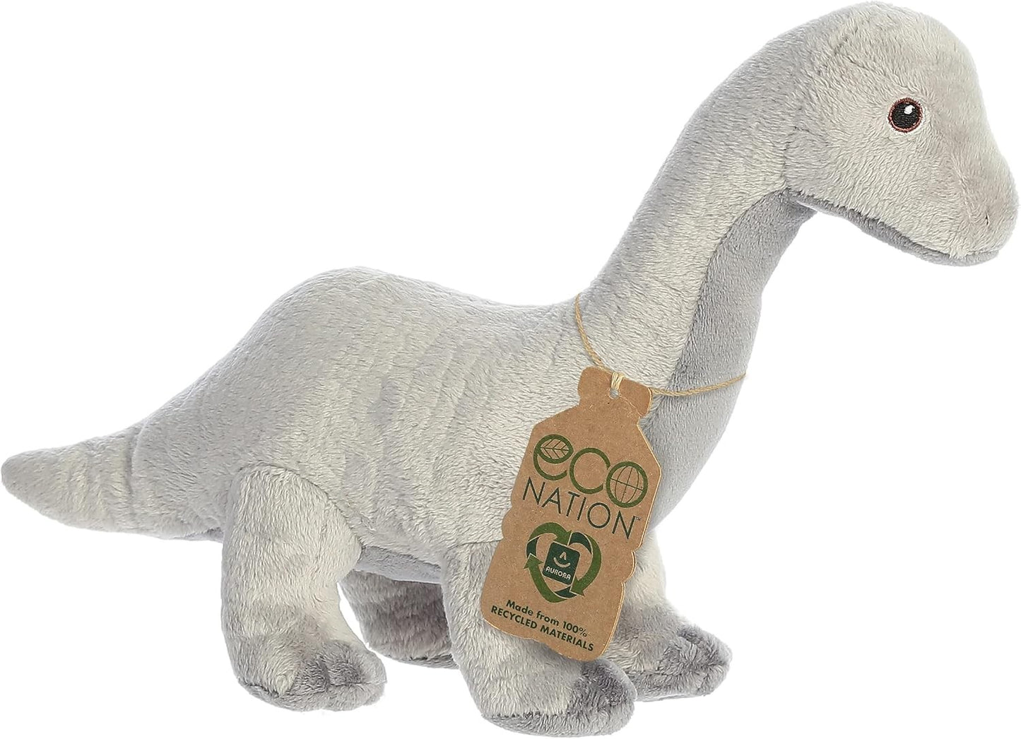 Aurora® Eco Nation™ Brachiosaurus Stuffed Animal Toy Recycled Materials, 13.5"