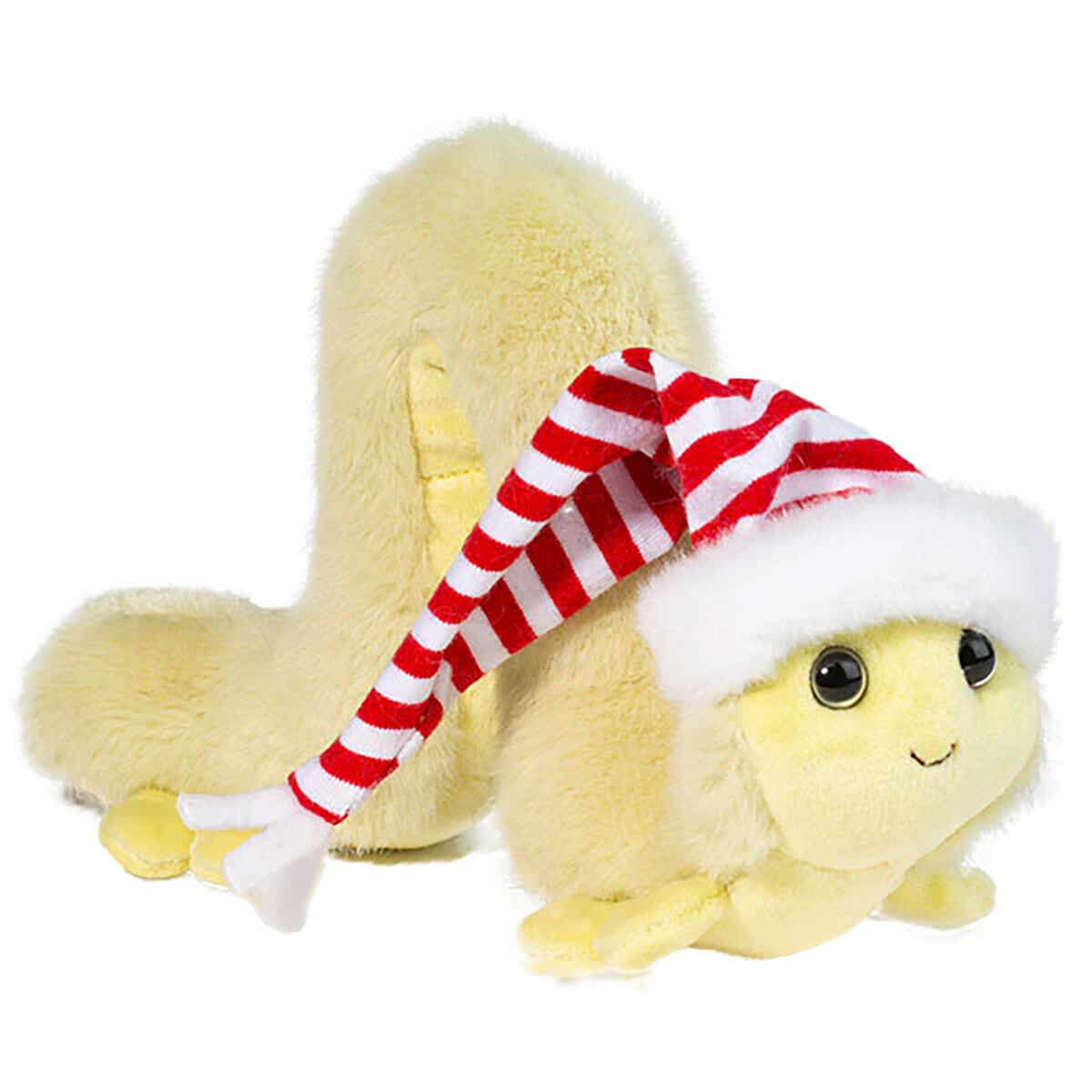 Douglas Toys Inchy The Inchworm with Santa Hat Plush Stuffed Animal Toy, 8"