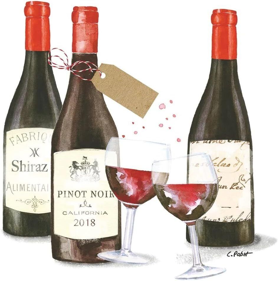 Paperproducts Design Pinot Beverage/Cocktail Paper Napkins,5"x5"