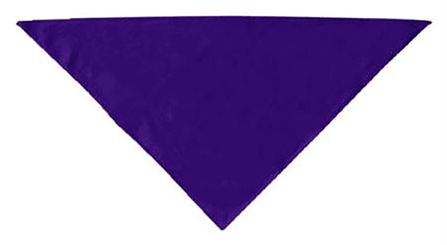 Dog Supplies Plain Bandana Purple Small by Mirage Pet Products