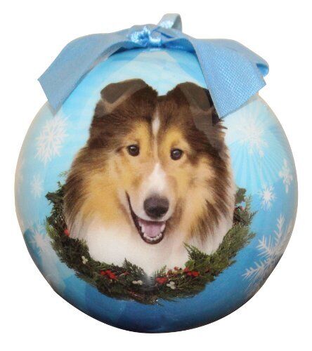 Sheltie Christmas Ornament Shatter Proof Ball Easy To Personalize