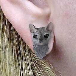 Conversation Concepts Blue Cornish Rex Earrings Post