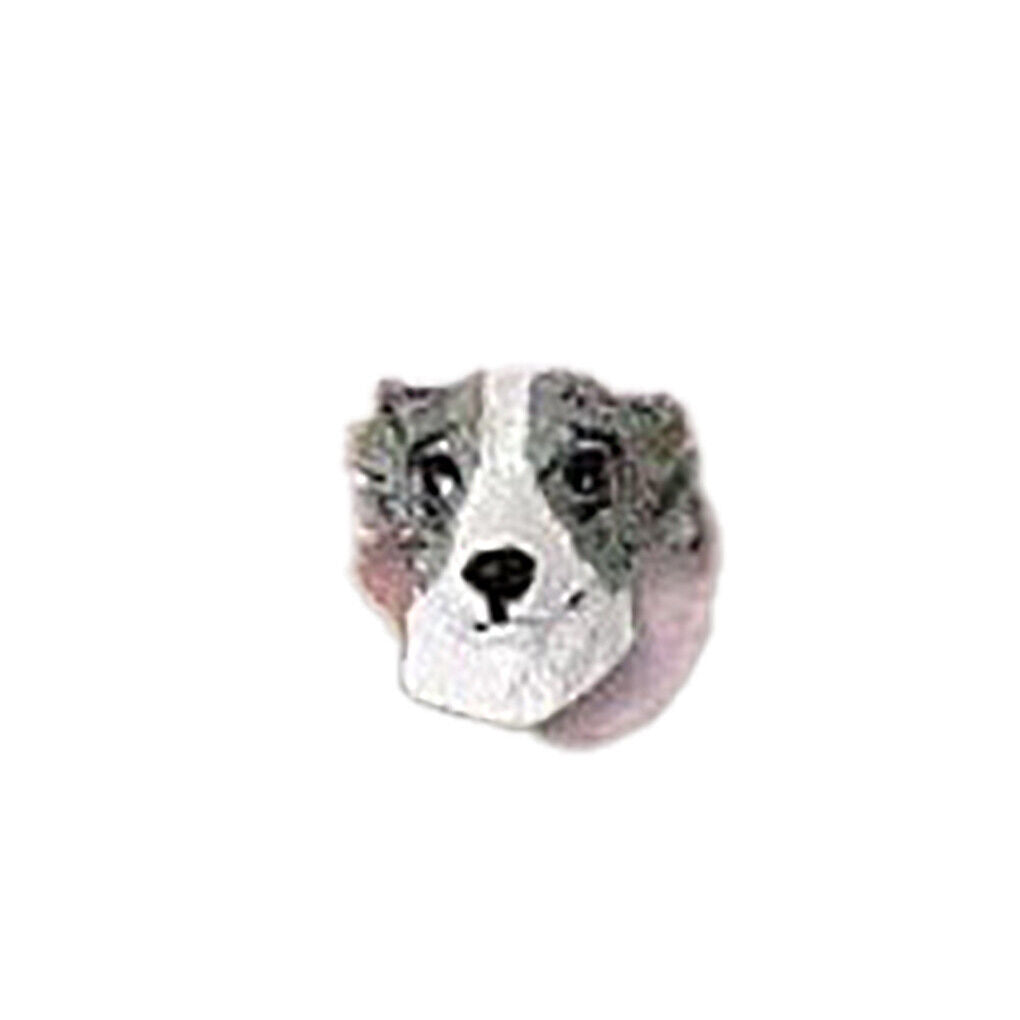 Conversation Concepts Whippet Gray & White Earrings Post
