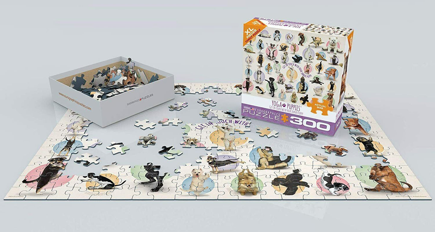 EuroGraphics Yoga Puppies Jigsaw Puzzle (300-Piece)
