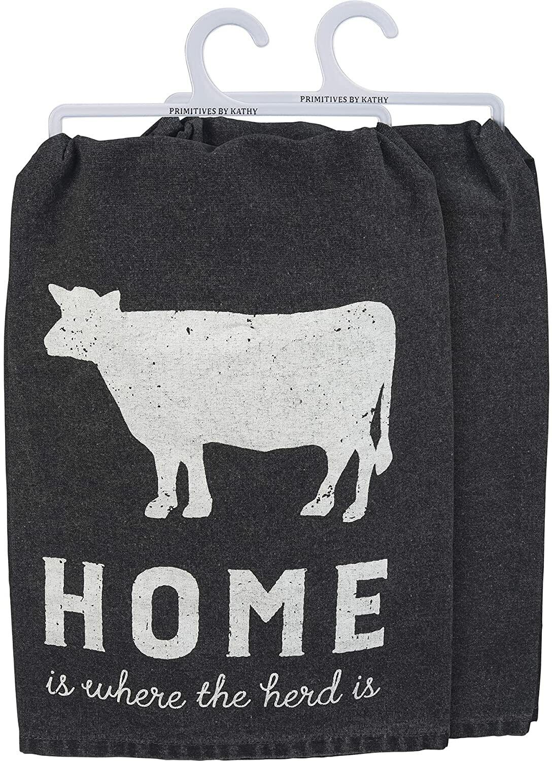Primitives by Kathy Decorative Kitchen Towel - Home is Where the Herd Is