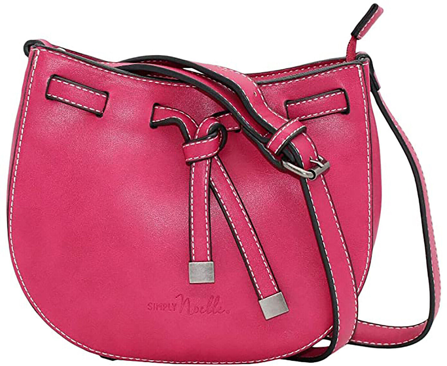 Simply Noelle All Tied Up Small Crossbody (Punch) Bright Pink