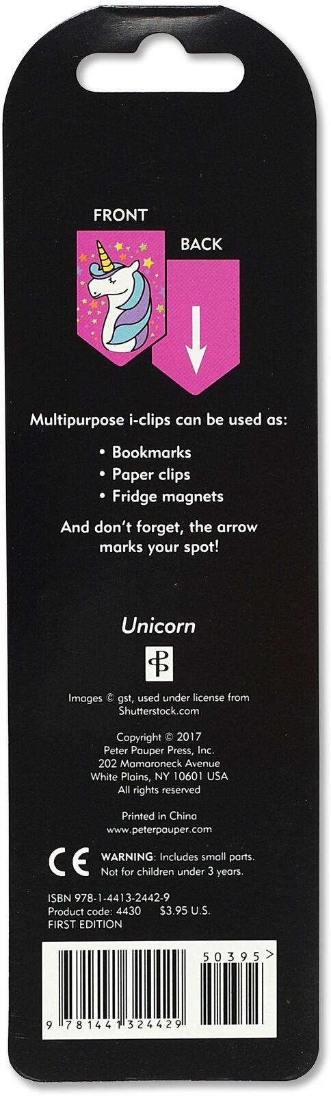 Unicorns i-Clip Magnetic Page Markers (Set of 8 Magnetic Bookmarks)