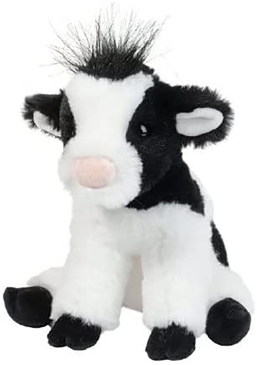 Douglas Cuddle Toys Elsie Black & White Cow Mini Soft Plush Stuffed Animal, 6"