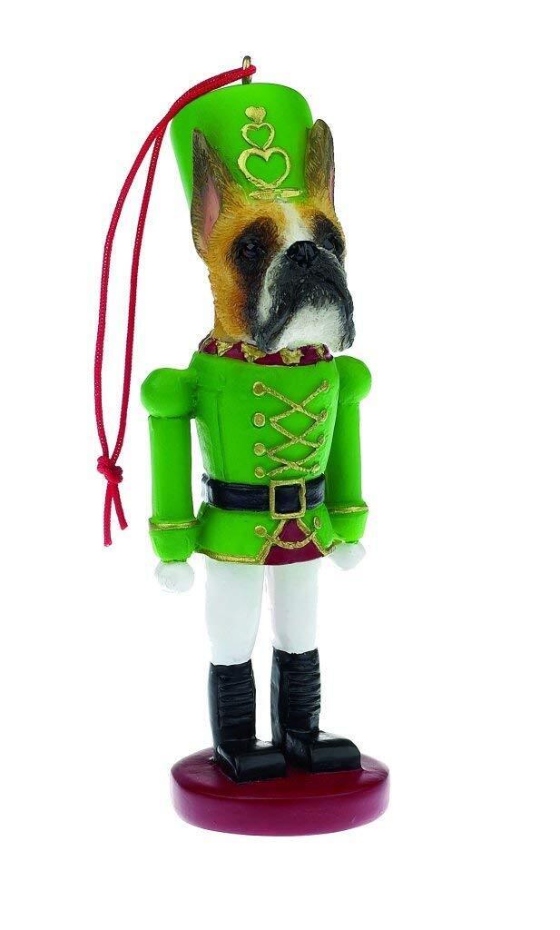 E&S Pets 35358-7 Boxer Cropped Ears Nutcracker Soldier Dogs Ornament