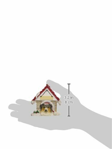 Australian Shepherd Doghouse Ornament Hand Painted Easily Personalized
