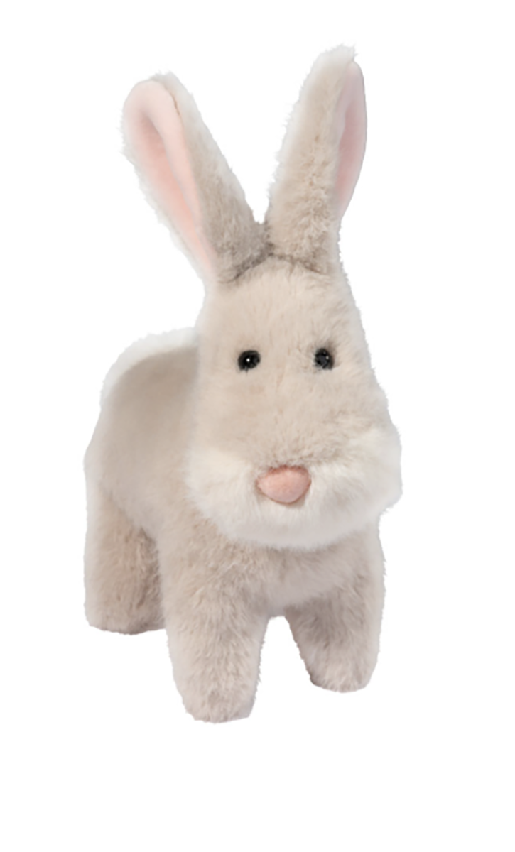 Douglas Toys Barb Bunny Rabbit Muzzle Plush Stuffed Animal Toy, 7" long