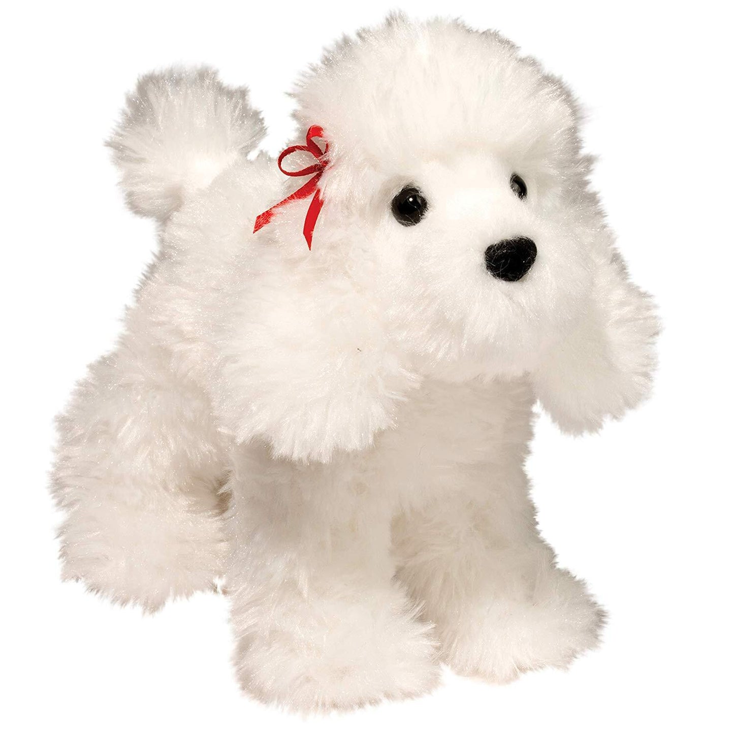 Douglas Plush Gina White Poodle Stuffed Animal, 7"