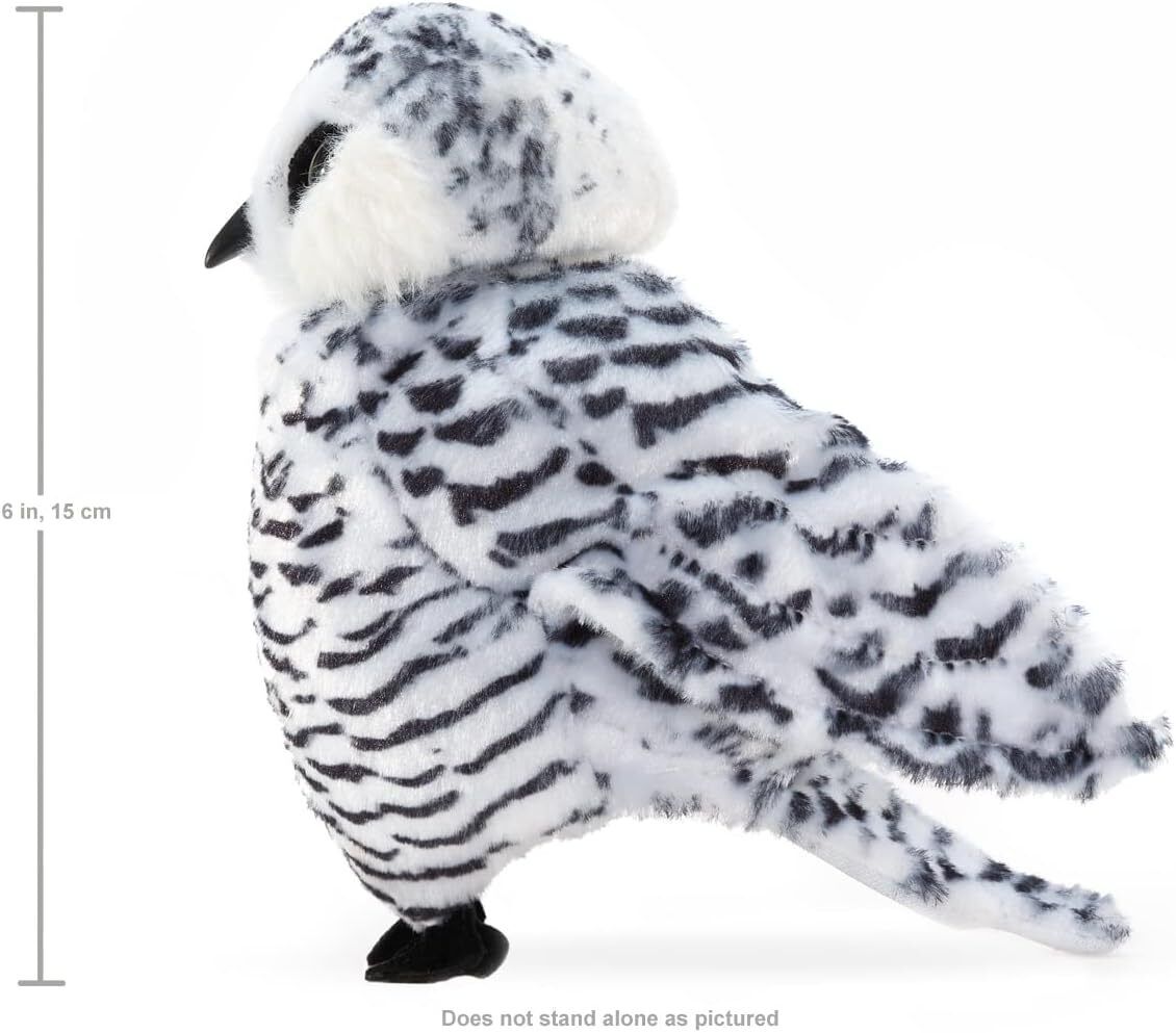 Folkmanis Small Snowy Owl Hand Puppet, 7"