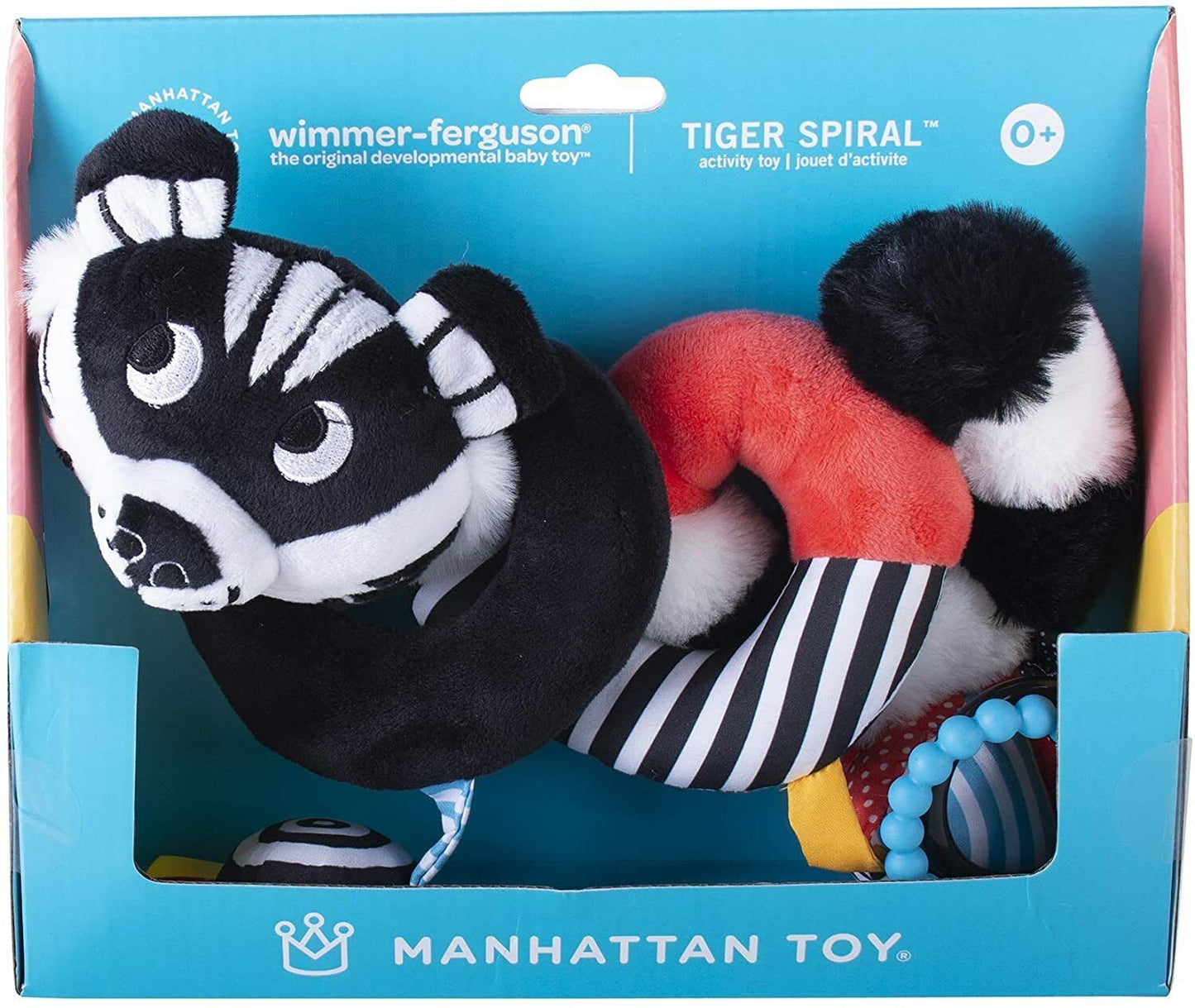 Manhattan Toy Wimmer Ferguson Tiger Spiral Toy with Rattle, Mirror, Teethers