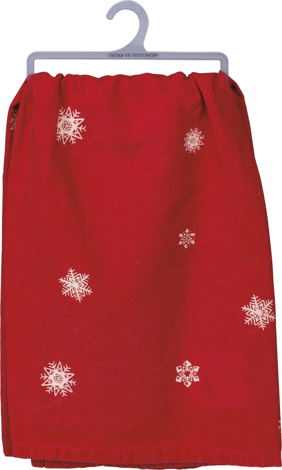 PBK Dish Towel - We Can Build A Snowman Red and White, 28" x 28", One Towel