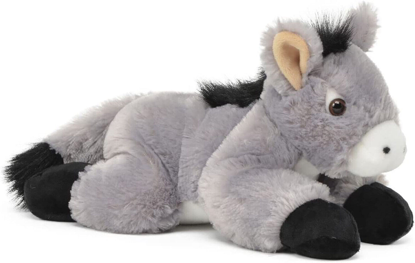Unipak Flip Flop Donkey Plush Figure Toy Stuffed Animal Toy, 12-inch, Grey