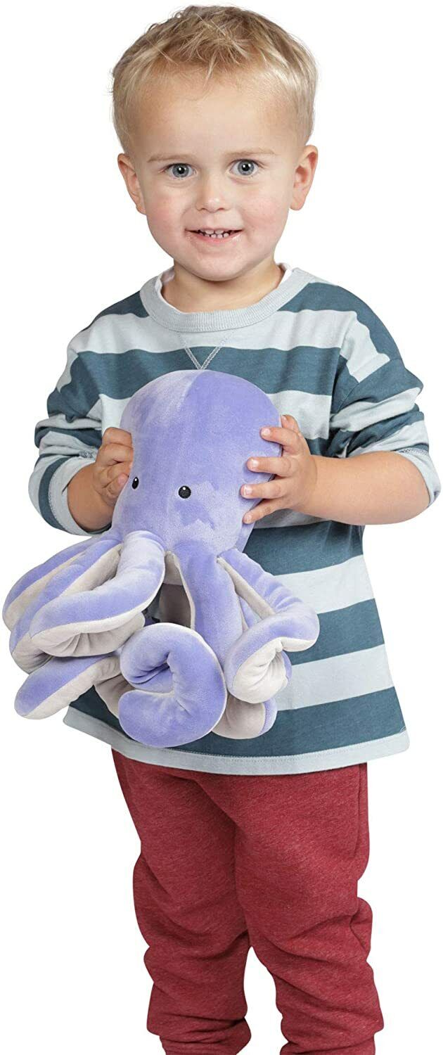 Manhattan Toy Sourpuss Octopus Velveteen Sea Life Toy Stuffed Animal, 13"