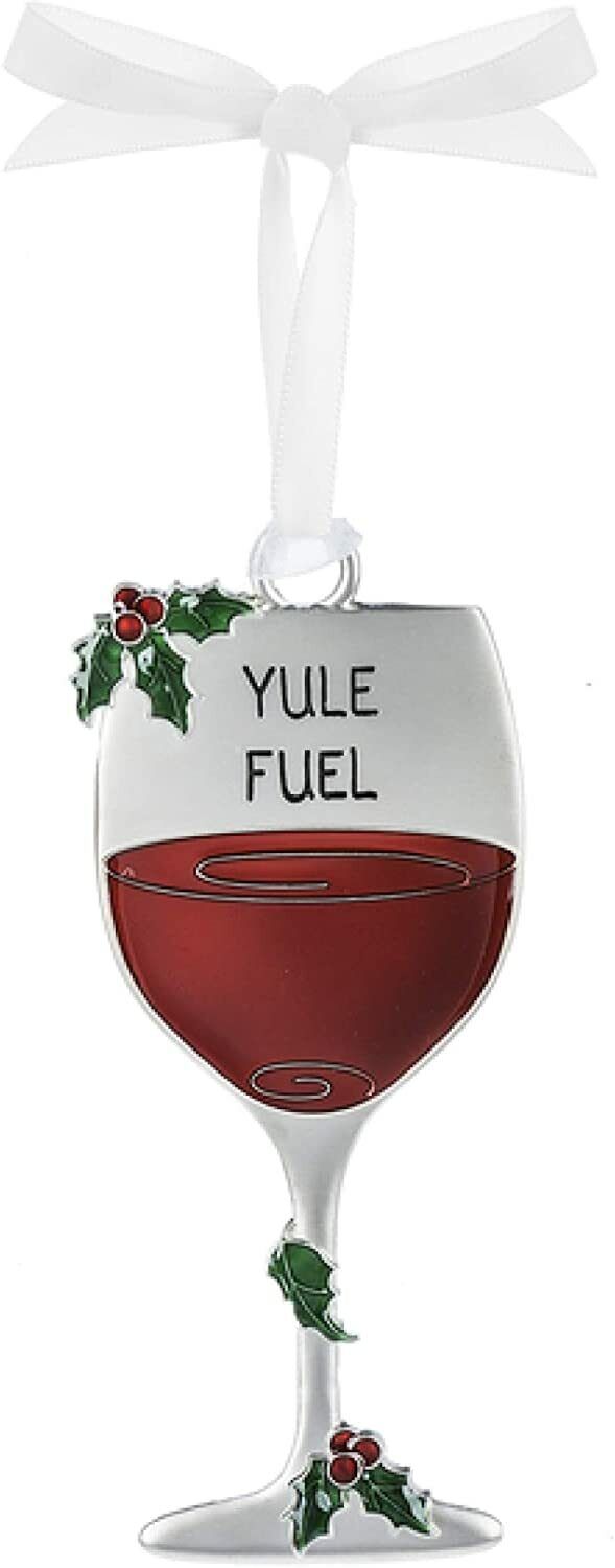 Ganz Merry Merlot Wine Metal Ornament - Yule Fuel