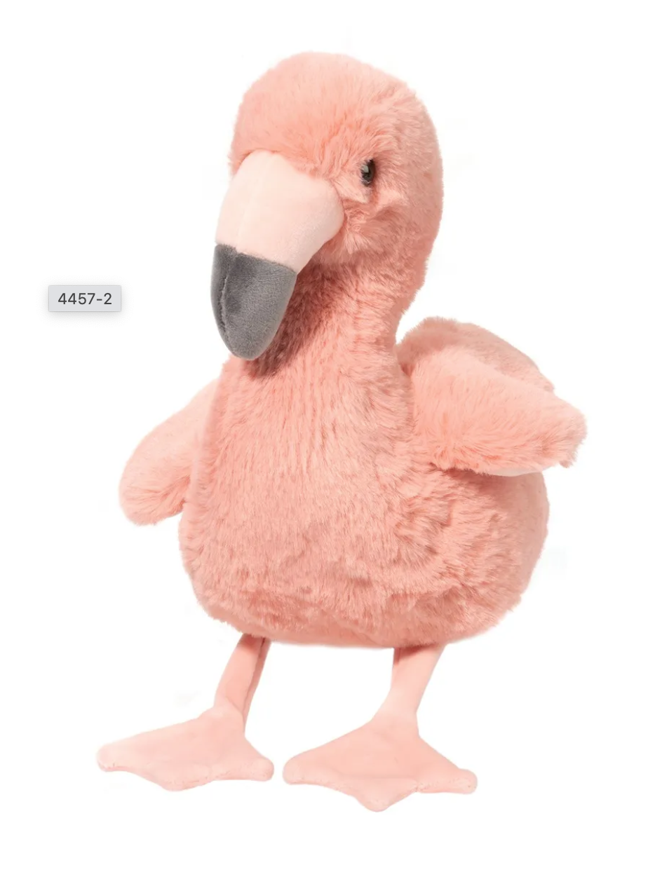 Douglas Leggie Flamingo Mini Soft Plush Stuffed Animal, 9.5" tall