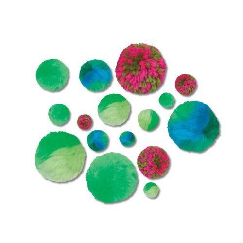 Parrot / Wreath Colors Green Pom Pom Craft Kit by eeBoo