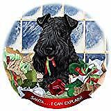Kerry Blue Terrier Dog Porcelain Ornament Pet Gift 'Santa. I Can Explain!'