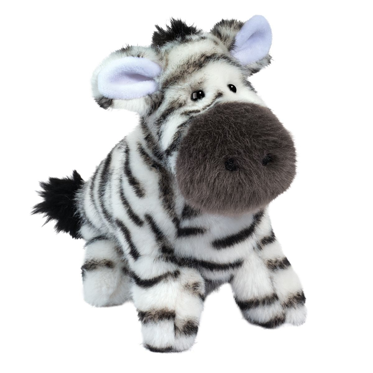 Douglas Toys Debra Zebra Muzzle Plush Stuffed Animal Toy, 10" long
