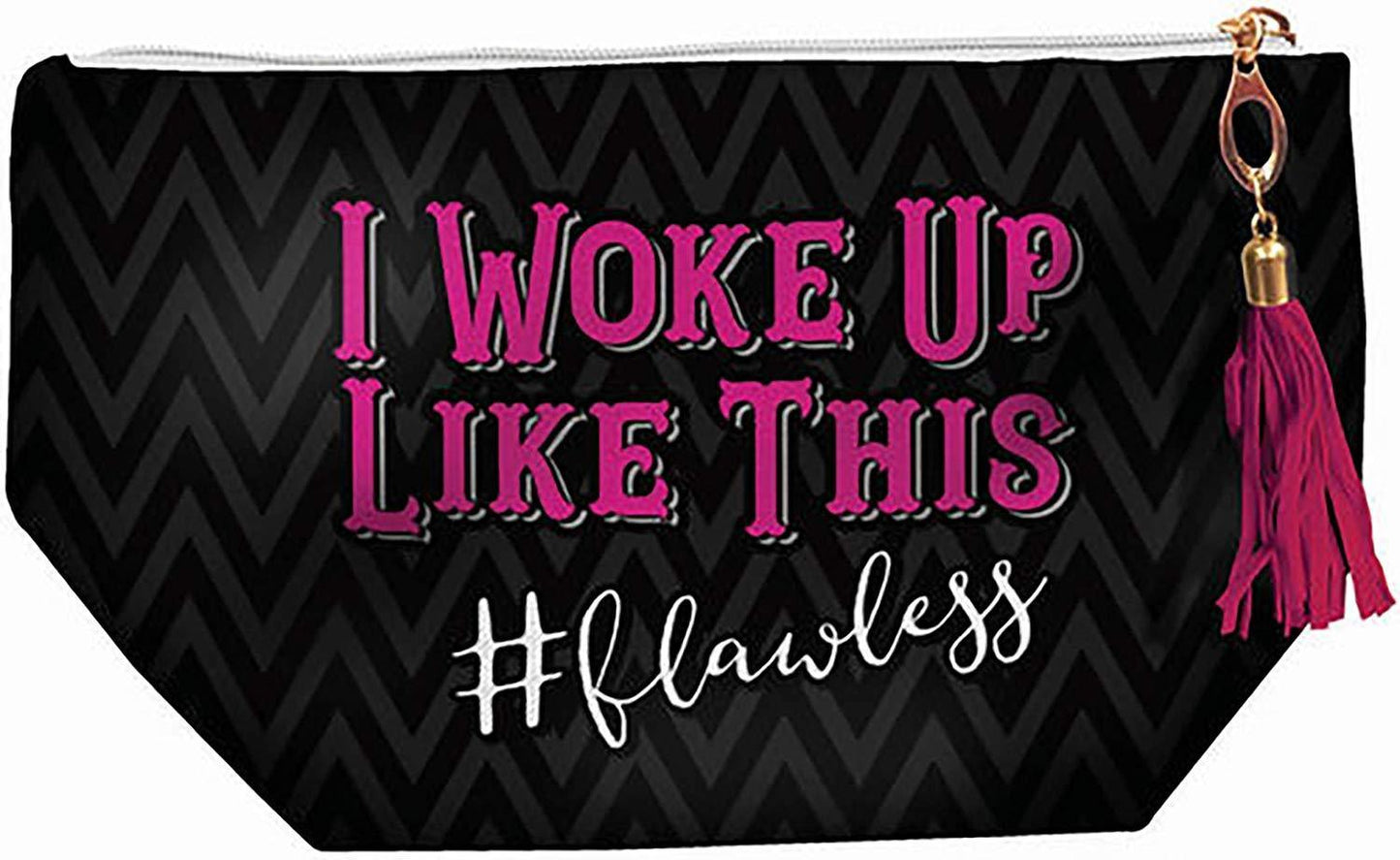 Spoontiques Cosmetic Accessory Bag, Flawless, I Woke Up Like This