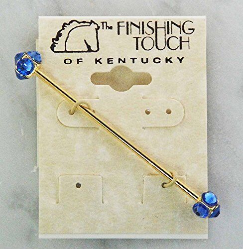Finishing Touch Crystal Collar Bar - Sapphire/gold