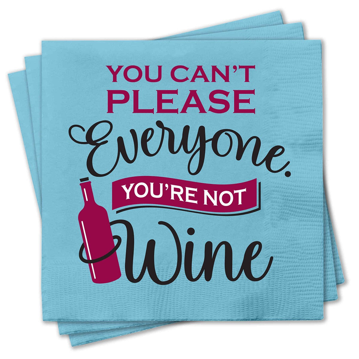 Chris's Stuff Wine Beverage Paper Napkins, Set of 25, You're Not Wine