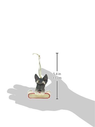Schnauzer Dog Santa's Pal Christmas Ornament