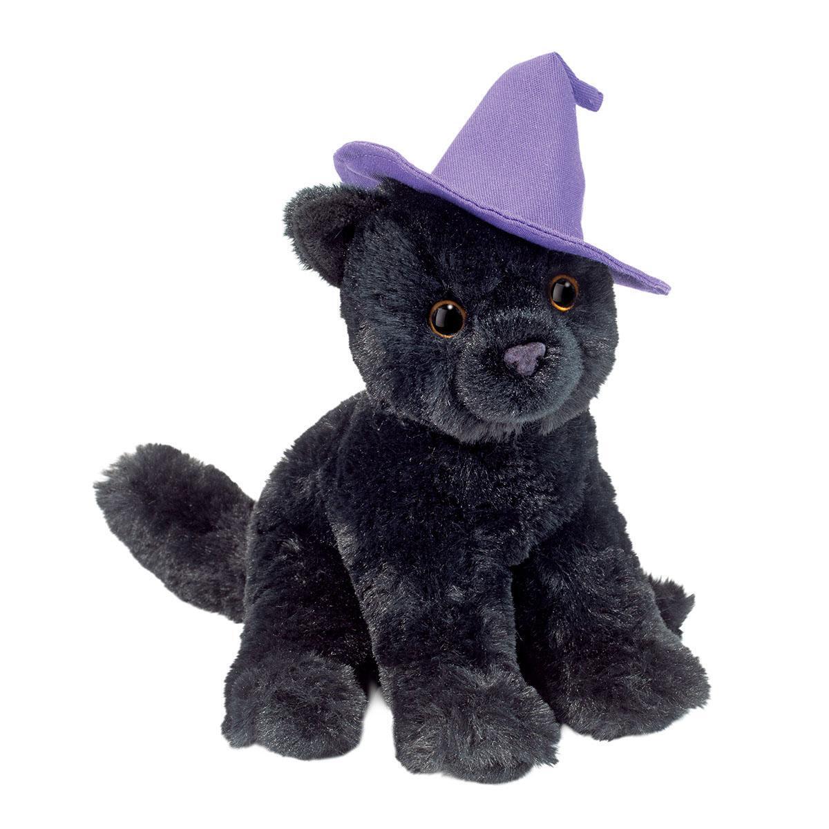 Douglas Mini Halloween Soft Cat with Hat Plush Stuffed Animal Toy, 6"