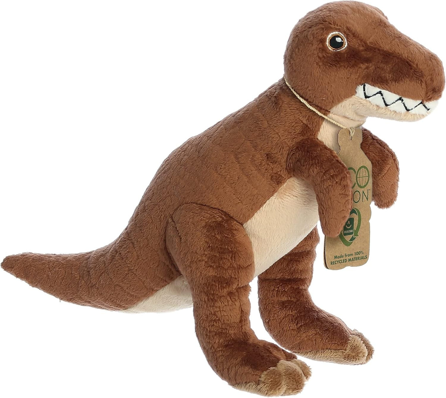 Aurora® Eco Nation™ T-Rex Stuffed Animal Toy Recycled Materials, 10.5"