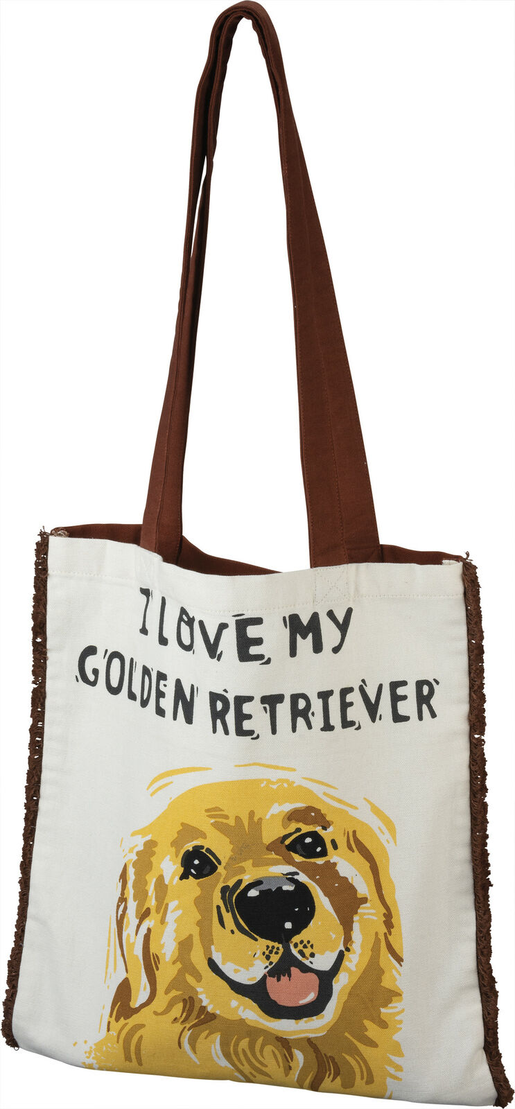 Primitives By Kathy Market Shopping Tote - I Love My Golden Retriever