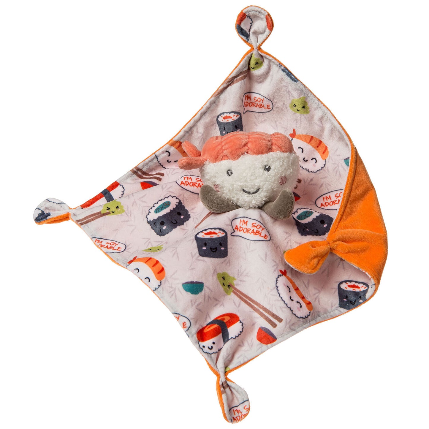 Mary Meyer Sweet Soothie Security Blanket, 10 x 10-inches, Sushi