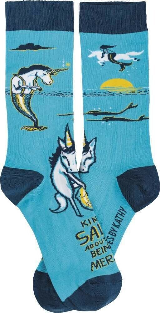 Primitives by Kathy Novelty Socks - Kinda Salty About Not Being a Mermaid