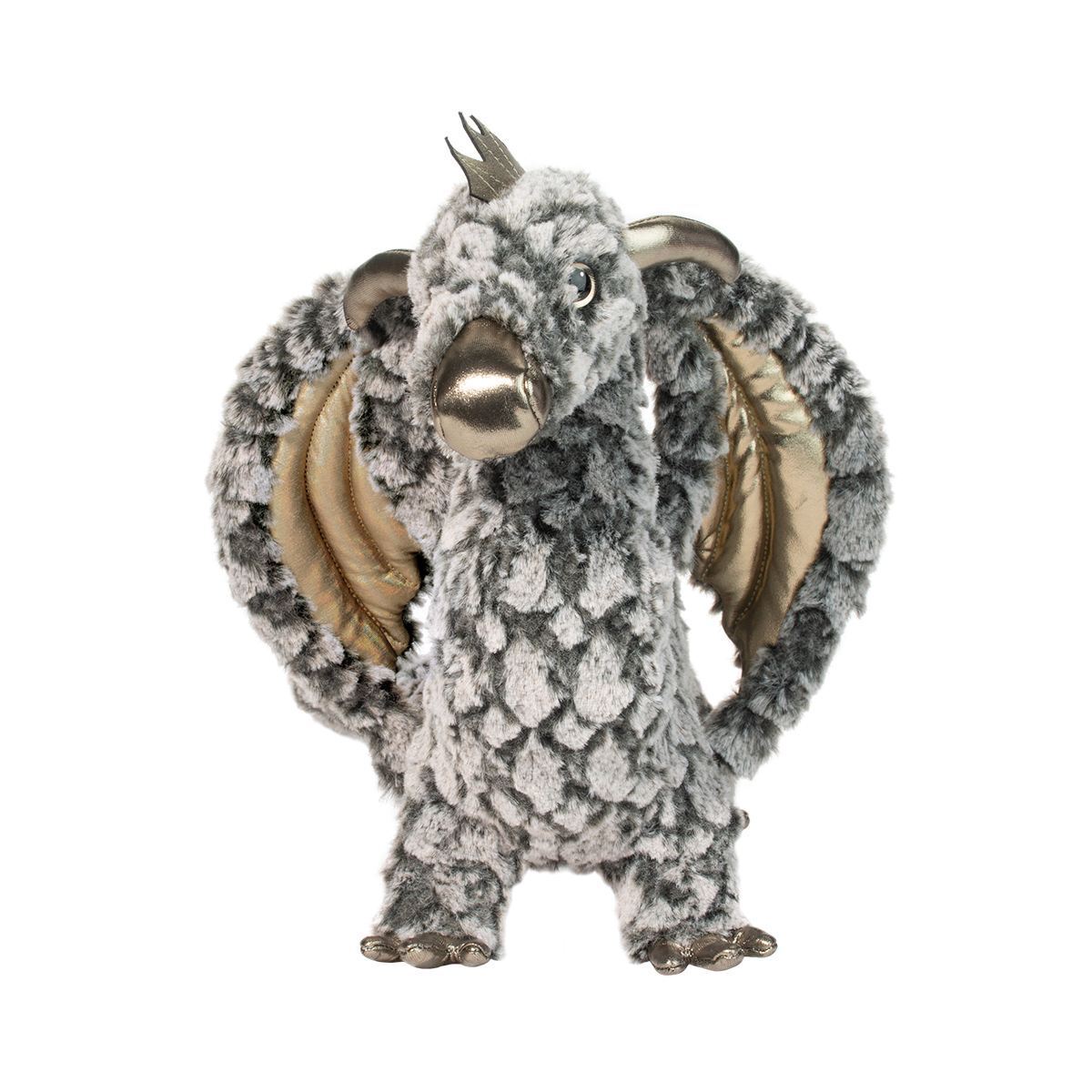 Douglas Draco Gray Dragon Plush Stuffed Animal, 23" long