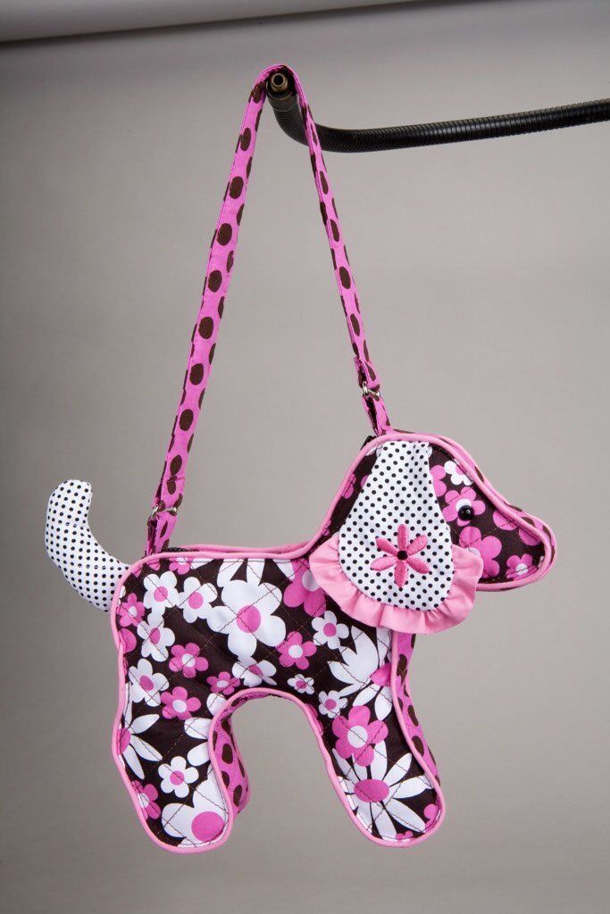 Douglas Flower Power Retriever Dog Shaped Stuffed Animal Purse 10"