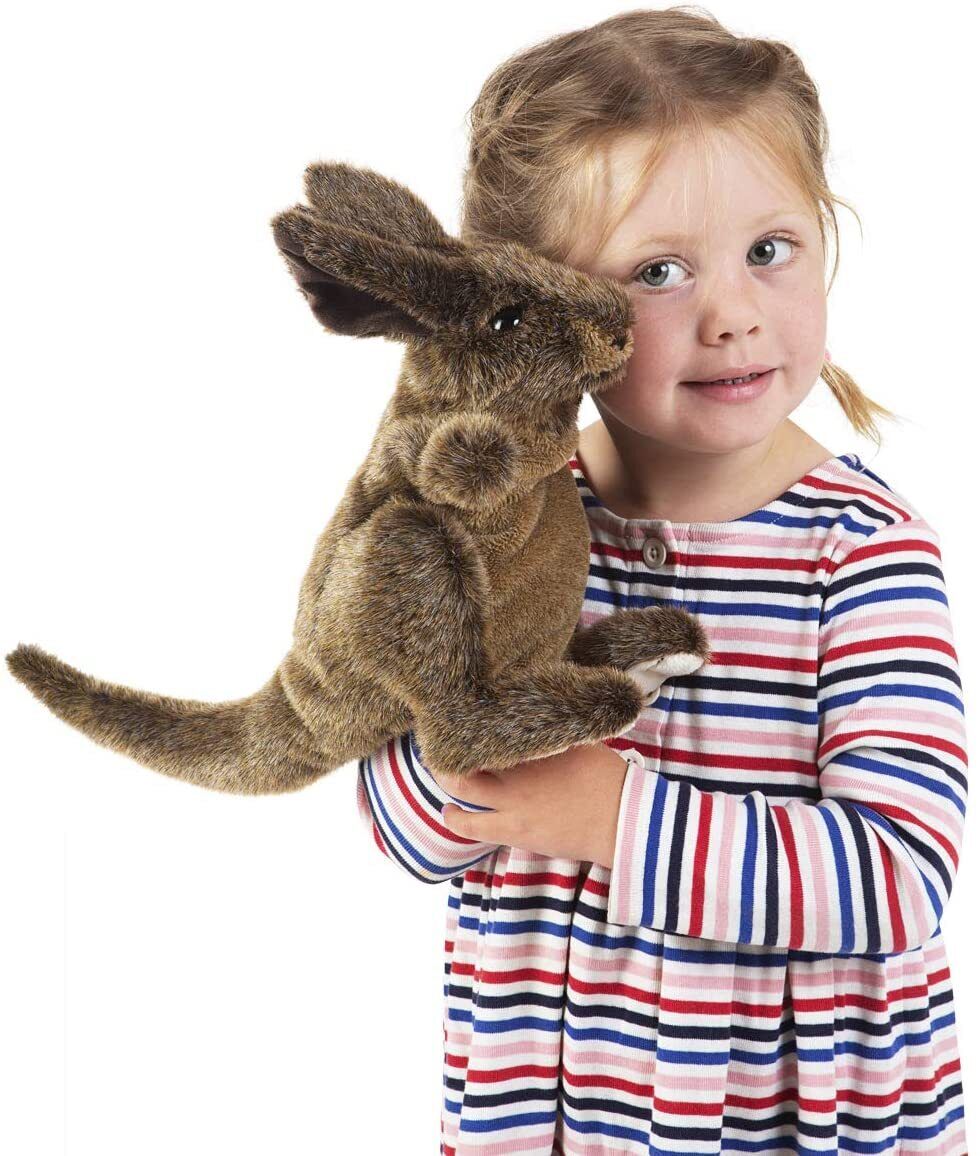 Folkmanis Small Kangaroo Hand Puppet, 12"