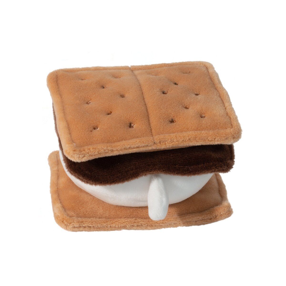 Douglas Plush Stuffed Animal Toy S’more Bear Macaroon, 4" Square